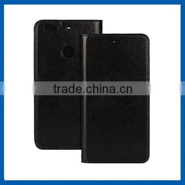 C&T Black Genuine Wallet Leather Flip Case Cover for Letv Le 1 5.5 inch