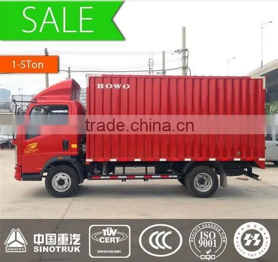 China Sinotruk HOWO 4*2 mini cargo truck 1-5 ton