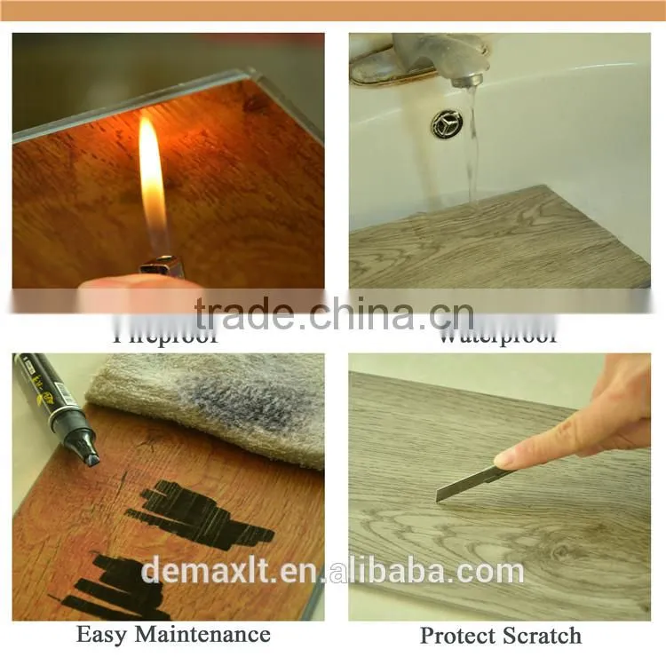 Waterproof Click Locking Pvc Vinyl Flooring Lvt Floor Pvc Vinyl Floor