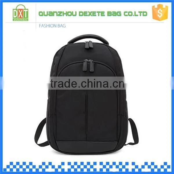 Cheap canvas black waterproof most durable backpack over one shoulder