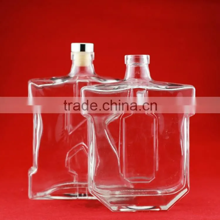 High quality beans glass bottle frosted glass bottle short glass bottle