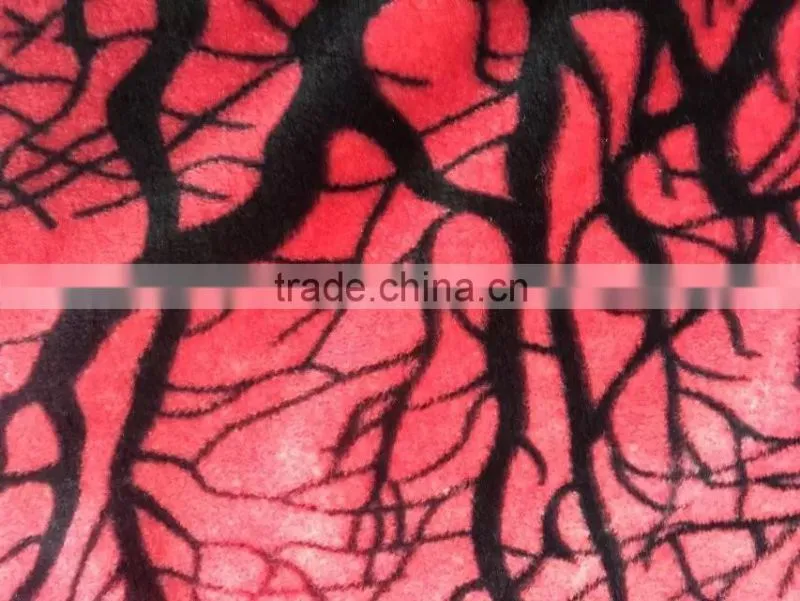 Fancy Printed Flannel Wholesale Fabric Velvet for Artificial Woolen Blanket