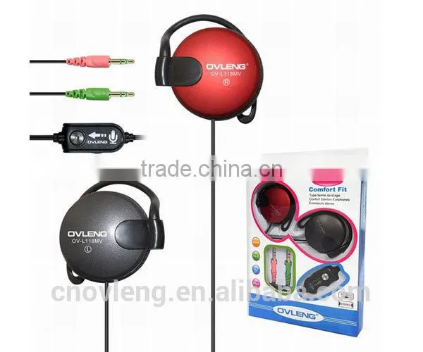 984 Commonly Used Accessories earhook computer earphones from shenzhen factory