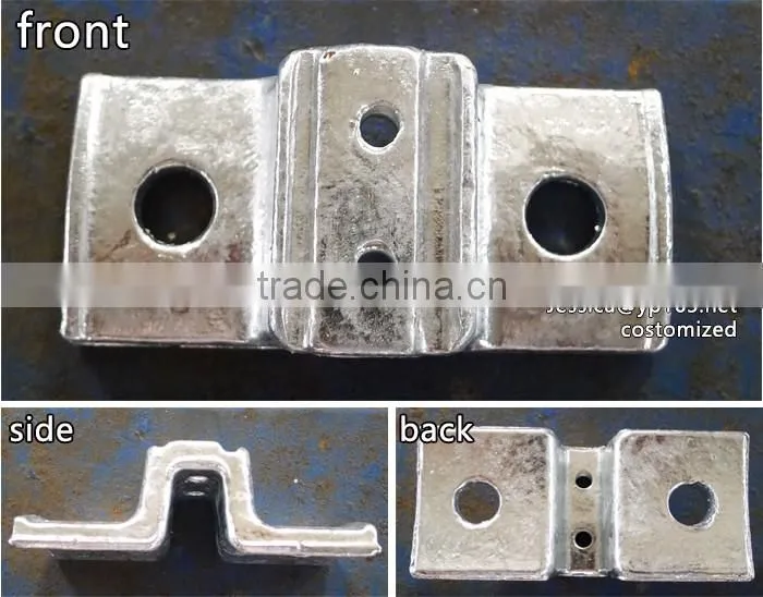 Electric Power Line Fitting Anchor Bracket / Pole Line Bracket with Screw