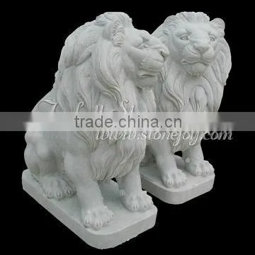 Marble Lion Statue