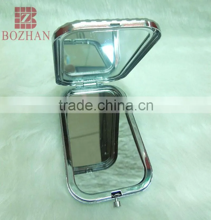 Charm makeup rhinestone mirror/antique design compact mirror/portable retro makeup mirror