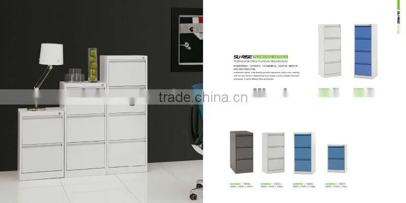 2012 modern design white office steel filing cabinet