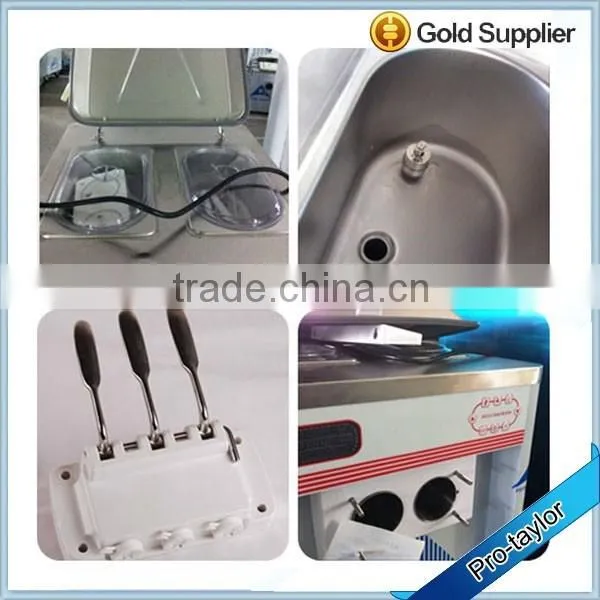 Table model frozen yogurt soft ice cream machine