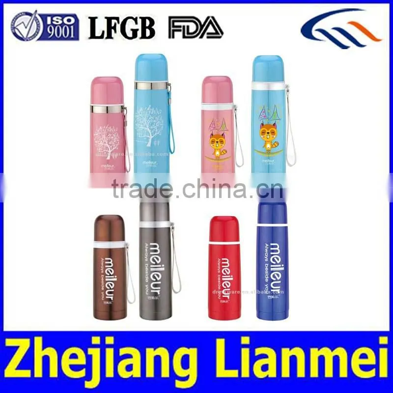 Eco-friendly FDA LFGB stainless steel vacuum water bottle, sport water bottle, military water bottle