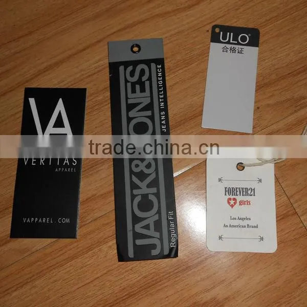 Debossing Jeans hang tag