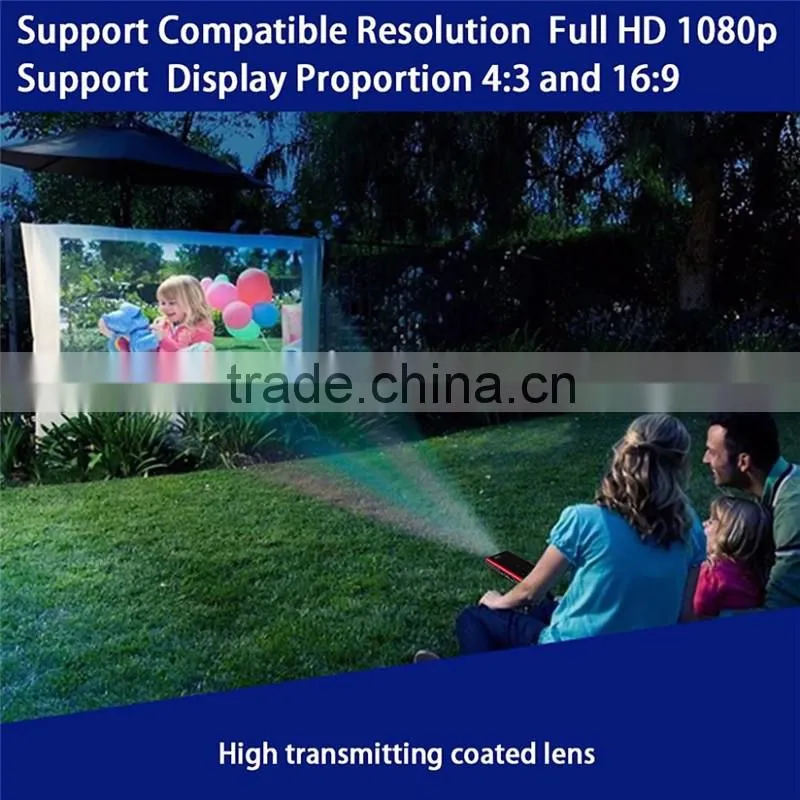 E06S Android 4.2.2 OS Mini Wifi Airplay Telefoon/PC cnected with Mobiele Video Projector