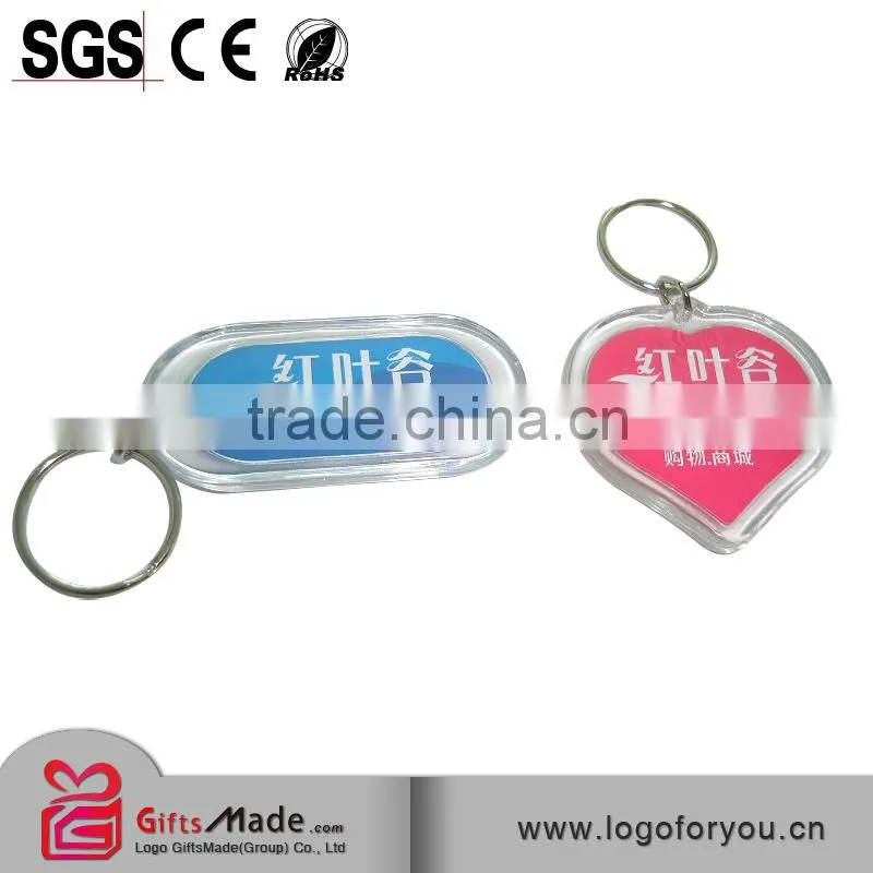 many kinds of promotional plastic acrylic key chain