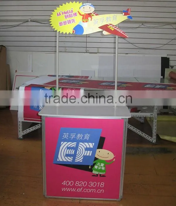 Locked Aluminum Alloy Folding Sales Promotion Table