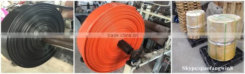 100 meter water hose farm tractor High Pressure PVC Layflat Discharge Water Hose