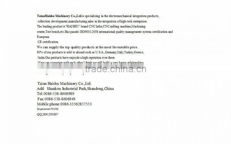 hobby milling machine XK7132 cnc milling machine with good price from taian Haishu