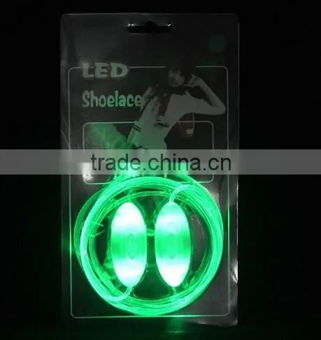 New arrival led flashing shoelace , glow shoelace , led lighting shoelace for night walking