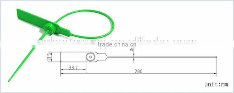PP plastic security seals security protect pull tight seal