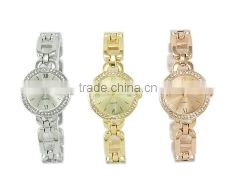 New models leisure style women's chain dress watch amazing sunray dial bright Japan quartz watches woman and girls