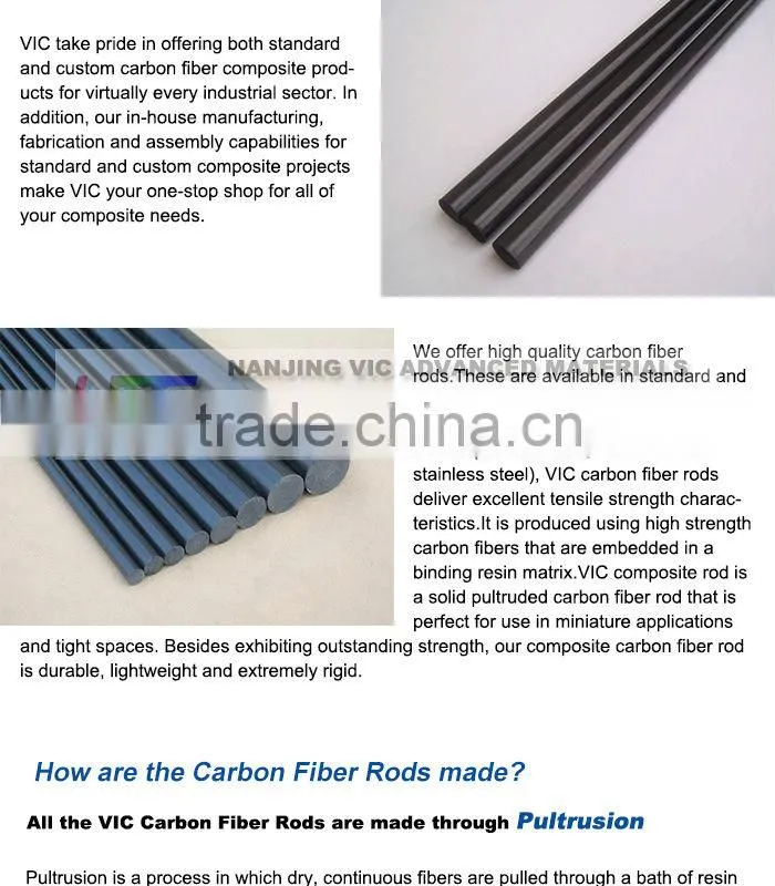Supply economy carbon fiber rod for sporting goods,high quality carbon fiber rod for sporting goods