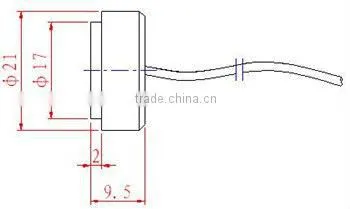 1.0MHz Ultrasonic Transducer for Liquid Flow MeterUltrasonic Sensor for Water Flow Meter1.0MHzWaterproof Ultrasonic Flow Sensor