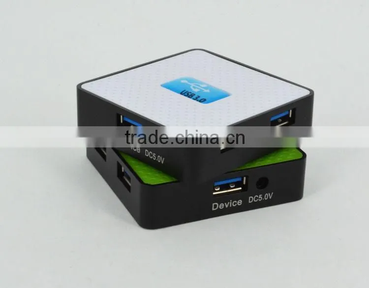 Promotional Square-shape usb por hub, 4 port 3.0 usb hub for computer accessories