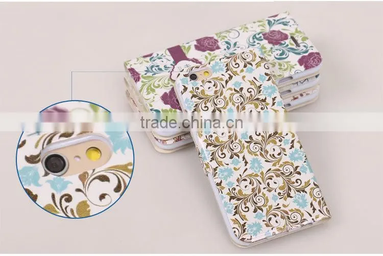 LZB flip leather cover for iphone 5c cell phone case