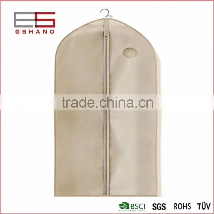 High Quality Fabric Zippered Garment Dress Shopping Storage Suit Bag