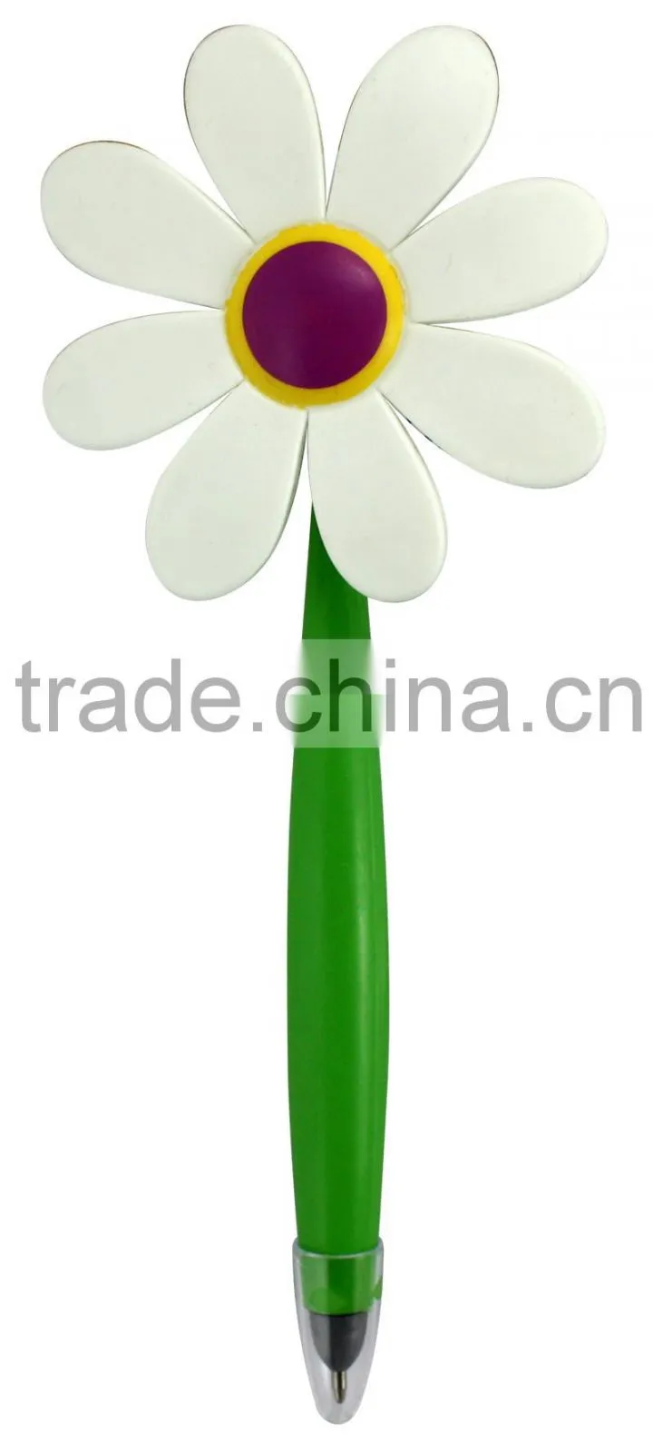 cute colorful flower pen/fancy plastic ball pen