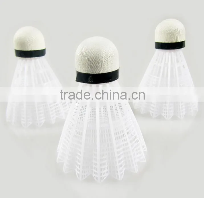 High Quality Nylon Feather 12pcs/Barrel Badminton Ball White Teal Feather Sport Game Training Badminton
