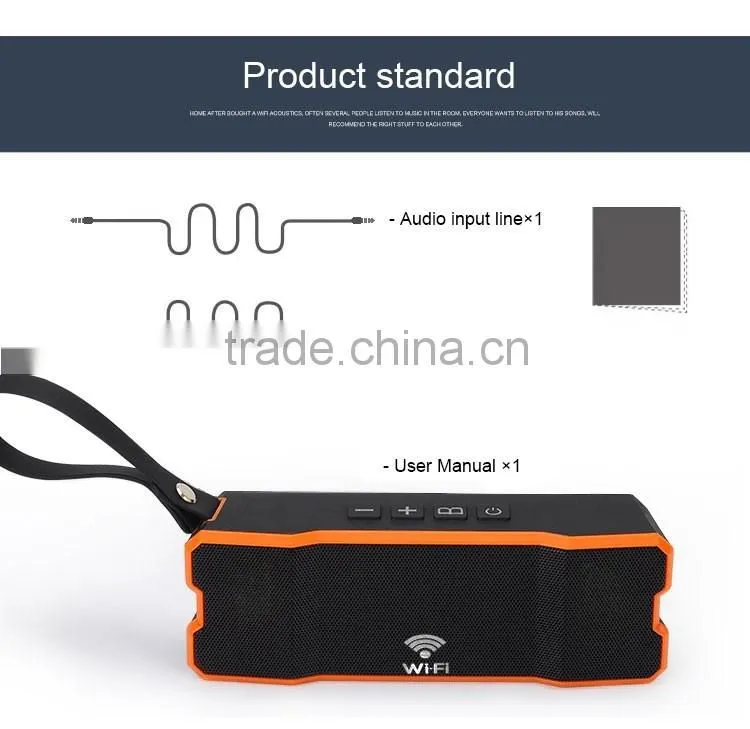 wireless waterproof WiFi speaker for new products, portable mini Wi-Fi speaker