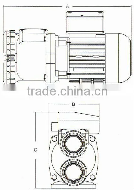 Excellent SP Series qiuet swimming pool sand filter pump