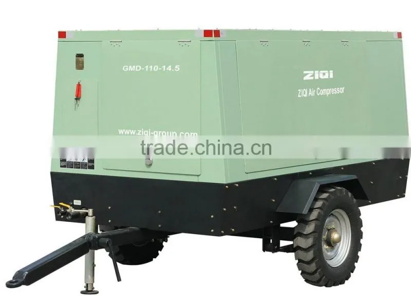 GMD portable diesel driven screw air compressor