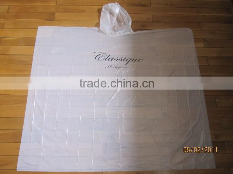 LOGO Printed Promotional PE Disposable Raincoat