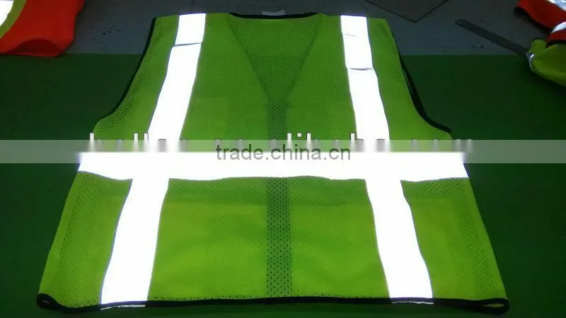 orange mesh reflective safety vest