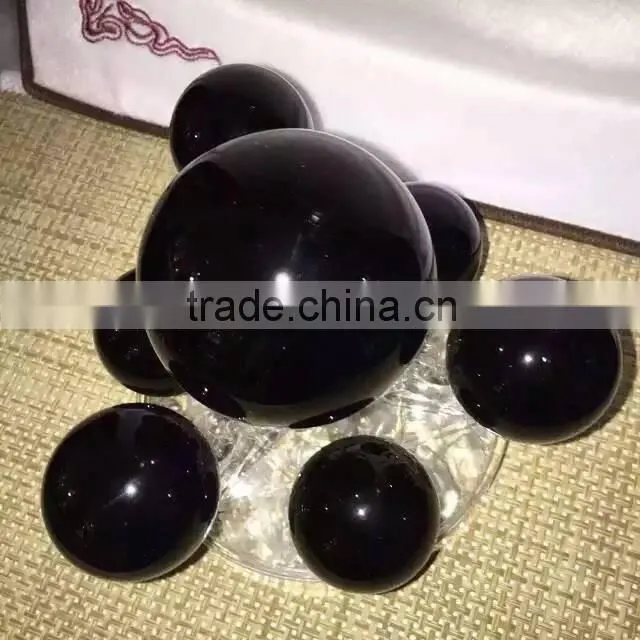 Hot wholesale nature crystal quartz obsidian sphere/ball seven star for home decoration