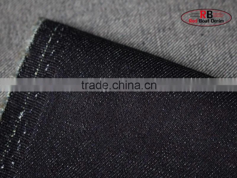 9oz Blue Color Slub 98% Cotton Stretch Denim Fabric For Wholesale