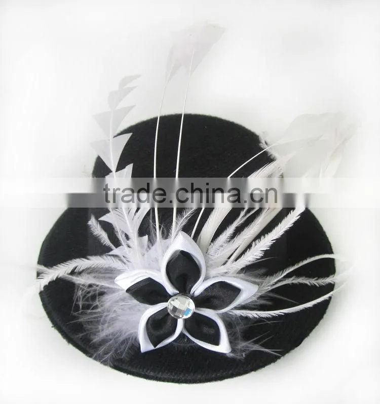 MYLOVE lucky flower felt mini top hat dance costume hats MLXM031