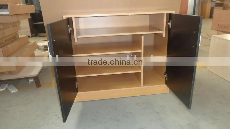 wooden computer table