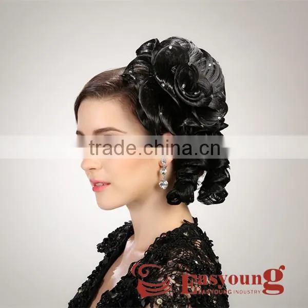 Hair bun cover, change synthetic hairpieces accessories for bride