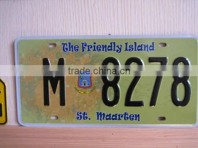 vehicle license plate