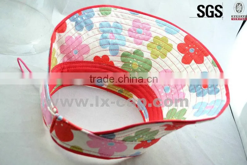 Hot Sale Ladies Style Promotional Sun Visor Caps For Summer