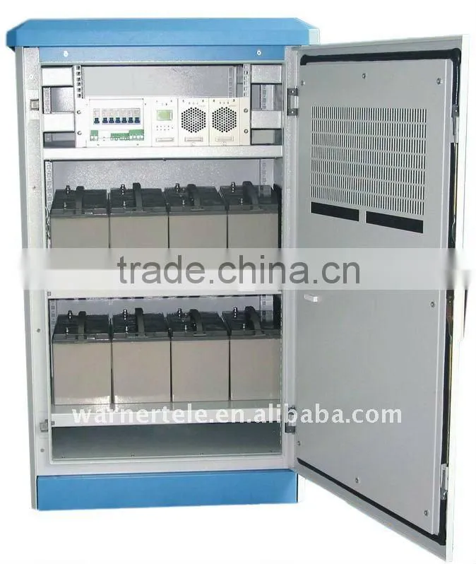 W-TEL outdoor equipment telecom UPS battery charging rack cabinet