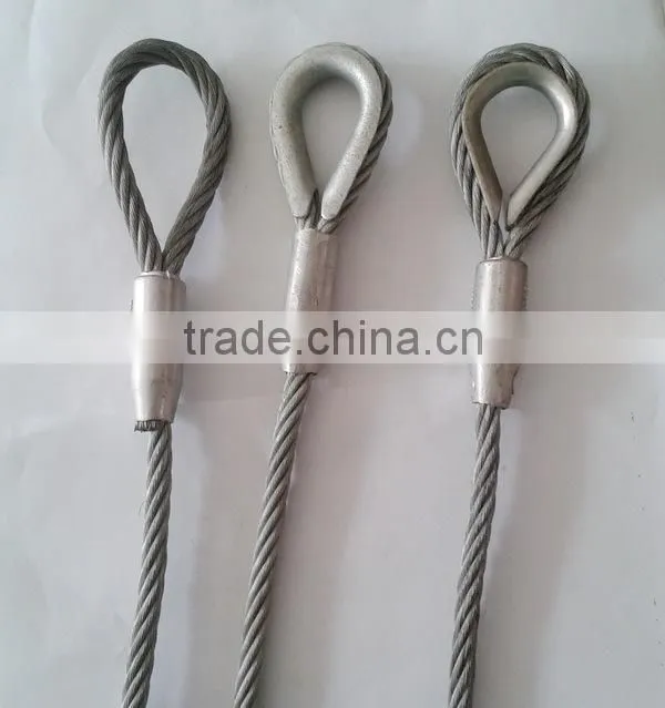 Wire rope thimble, wire cable protected sleeve
