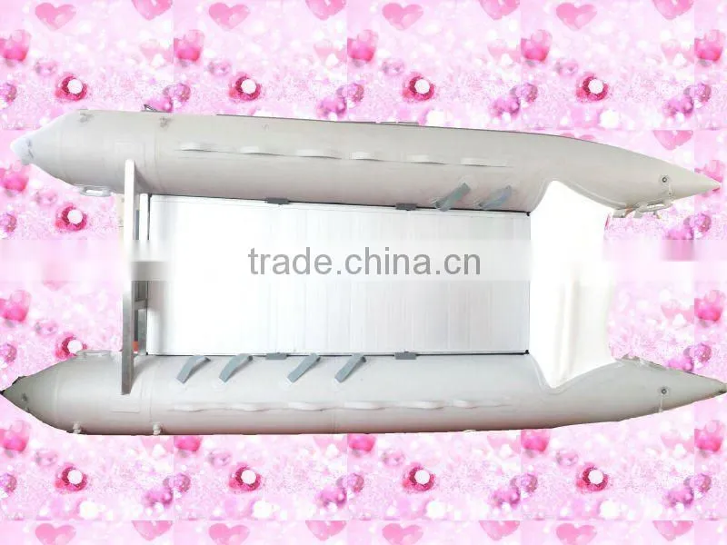high speed inflatable pvc boat/motor speed