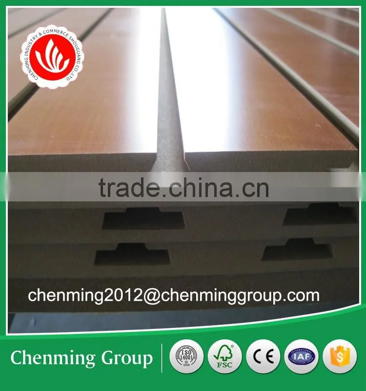 Melamine grooved mdf wall panels for furniture and decorative
