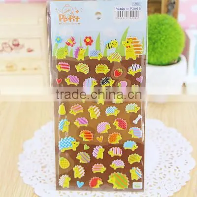 Colorful custom stickers,bubble home sticker,print wall/kitchen stickers,cartoon animals stickers for kids