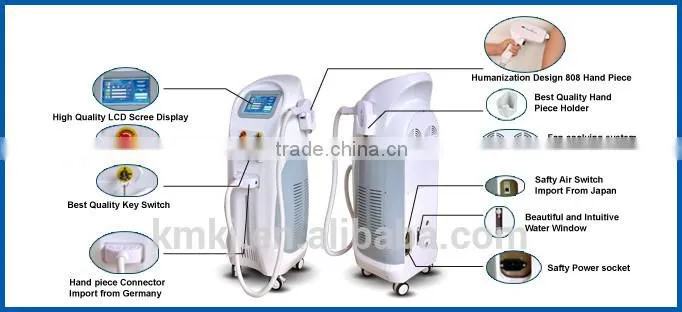 ROSH CE ISO vertical type diode laser hair removal machine price for beauty salon,clinic