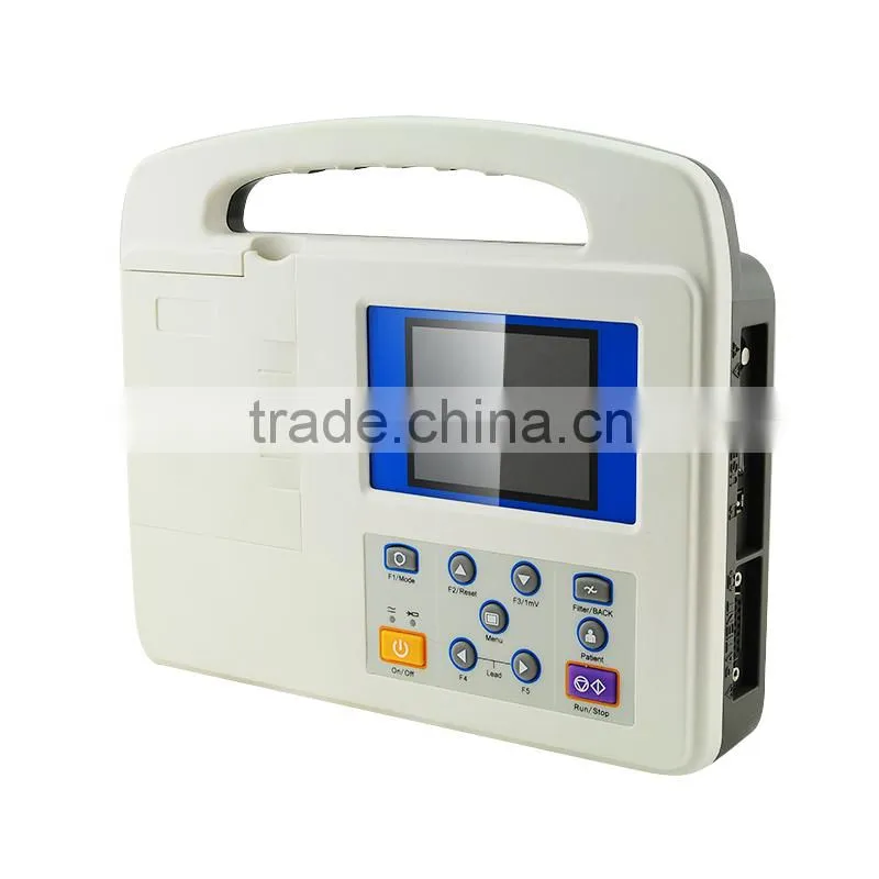Portable Color LCD Digital 1-channel Electrocardiograph ECG Machine EKG Machine-EKG-901-Shelly