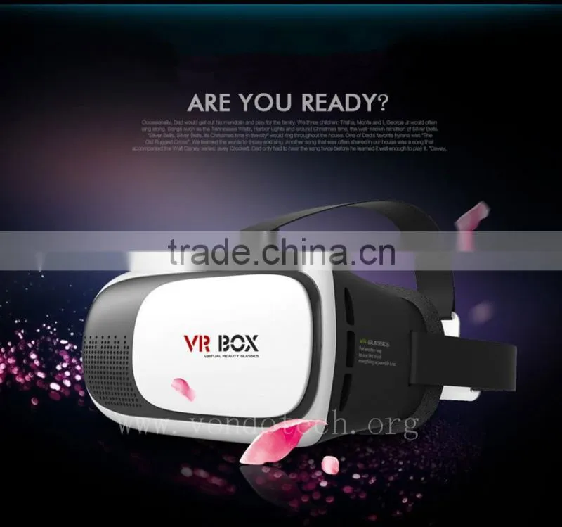 Vondo 2017 Top selling vr box virtual reality glasses 3d movies games