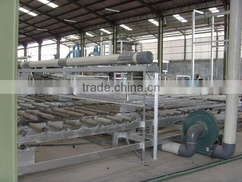 hot air drying type gypsum board equipment/machine line